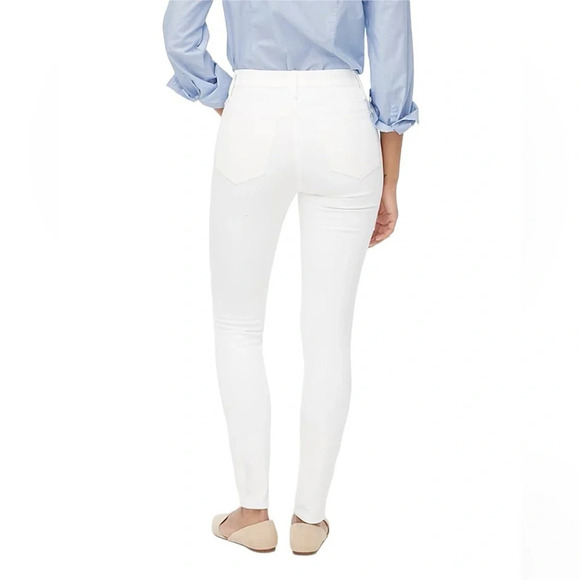 J Crew, 9'' MID-Rise white skinny jean in signature stretch, size 32. - Picture 2 of 6